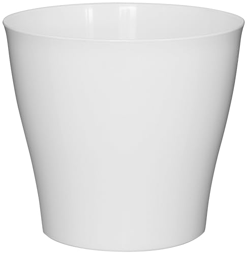 Übertopf Casablanca Blumentopf aus Kunststoff in div. Farben und Größe, Farbe:weiß, Durchmesser:16 cm von Geli