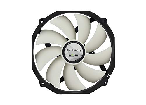 GELID Solutions Silent PRO 14 PWM – 140mm Lüfter mit PWM-Funktion - Hydro Dynamic Bearing - Silent Operation mit Rubber Fan Mounts - 5 Jahre Garantie von Gelid Solutions