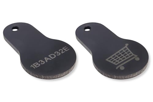 Gelikom RFID KeyFob Carty TK4100 (125KHz) (5, Schwarz mit gelaserter UID) von Gelikom