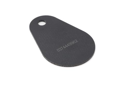 Gelikom RFID KeyFob Heavy Duty EM4102 (125KHz) (Schwarz Inkl. Gelaserter UID, 10) von Gelikom