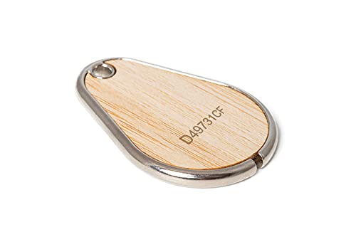 Gelikom RFID KeyFob Woky NXP MIFARE Classic 1K 4 byte (13,56MHz) (Bambus inkl. gelaserter UID, 5 Stück) von Gelikom