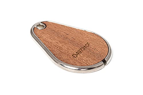 Gelikom RFID KeyFob Woky NXP MIFARE Classic 1K 4 byte (13,56MHz) (Mahagoni inkl. gelaserter UID, 10 Stück) von Gelikom