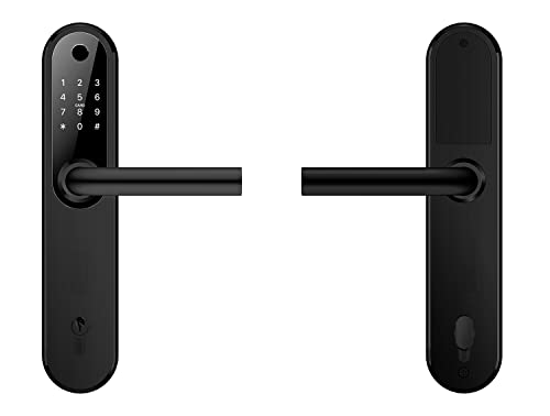 Gelikom Smart Home Türgriff mit Fingerprint, Karte und PIN, verwaltbar mit APP, Schwarz Gelikom Smart Home Türgriff mit Fingerprint, Karte und PIN, verwaltbar mit APP, Schwarz von Gelikom
