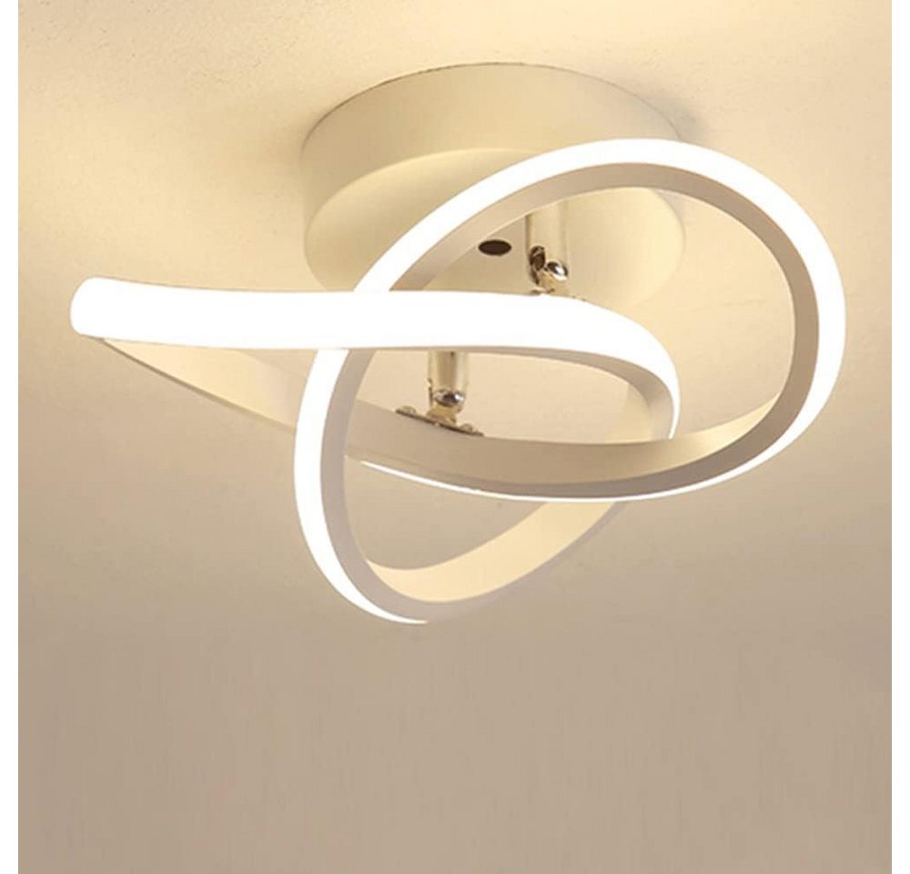 GelldG LED Deckenleuchte Lampe Decke LED Ringe Design Weiß Deckenleuchte warmes Licht von GelldG