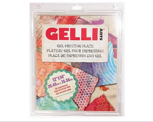 Gelli Arts GL12x14 Druck Teller 12 x 14 Zoll, Synthetic Material, druchsichtig, 30.48 x 35.56 cm von Gelli Arts