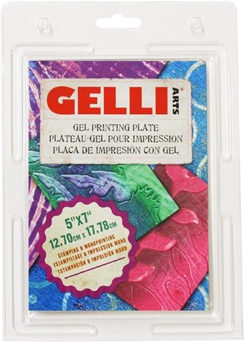 Gelli Arts GL5x7 Druck Teller 5 x 7 Zoll, Synthetic Material, druchsichtig, 12.70 cm x 17.78 cm von Gelli Arts