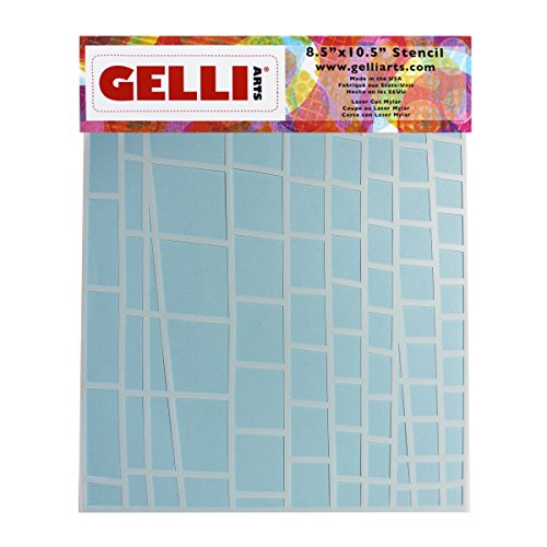 Gelli Arts Leiter Schablone, Kunststoff, weiß, 33 x 22,9 x 0,1 cm von Gelli Arts