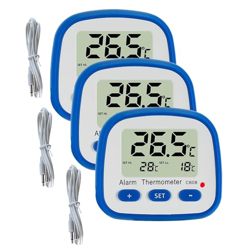 Digitales Kühl-Gefrier-Thermometer-mit-Magnet und Stander Einfache Anzeige Kühlschrank-Thermometer mit LED-Anzeige Hi Lo Temperatur-Alarm Raumthermometer mit größerem LCD-Display für die Küche (3) Digitales Kühl-Gefrier-Thermometer-mit-Magnet und Stander Einfache Anzeige Kühlschrank-Thermometer mit LED-Anzeige Hi Lo Temperatur-Alarm Raumthermometer mit größerem LCD-Display für die Küche (3) von Gellvann