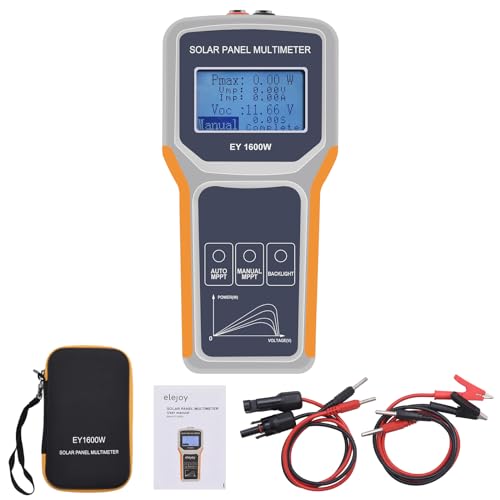 Geloo 1600W MPPT Tester Photovoltaik Solarpanel Tester Solar Panel Multimeter EY1600W Solarpanel-Multimeter LCD Anzeige für Solar PV Testing von Geloo