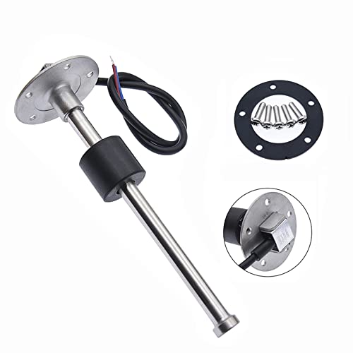 Geloo Füllstandssensor, Edelstahl-Kraftstoffsendeeinheit Wasserstandsanzeige-Sensor Autokraftstoffwasserstandsensor für Kraftstoffwasseranzeige 0~190 Ohm (250MM) von Geloo