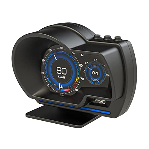 Geloo Head Up Display, Universal Auto HUD OBD + GPS Head-up-Display 2-Systeme Smart Gauge mit Einstellbarer Halterung Alarmleuchte Fehlercode Löschen Tachometer Geloo Head Up Display, Universal Auto HUD OBD + GPS Head-up-Display 2-Systeme Smart Gauge mit Einstellbarer Halterung Alarmleuchte Fehlercode Löschen Tachometer von Geloo