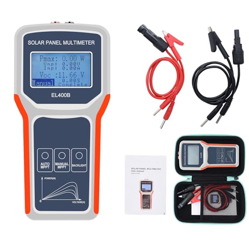 Geloo Solar Panel Tester 400W Photovoltaik Panel MPPT Multimeter Handheld EL400B Portable Stromversorgungen Auto Manual Smart MPPT Open Circuit Voltage Troubleshooting Tool für Solar PV Testing Geloo Solar Panel Tester 400W Photovoltaik Panel MPPT Multimeter Handheld EL400B Portable Stromversorgungen Auto Manual Smart MPPT Open Circuit Voltage Troubleshooting Tool für Solar PV Testing von Geloo