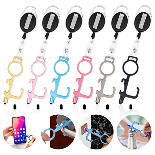6 Stück Multifunktionale Türöffner werkzeug, 6-Farbige Für Door Opener Outdoor-Türgriff Touchscreen Geldautomat von Geluode