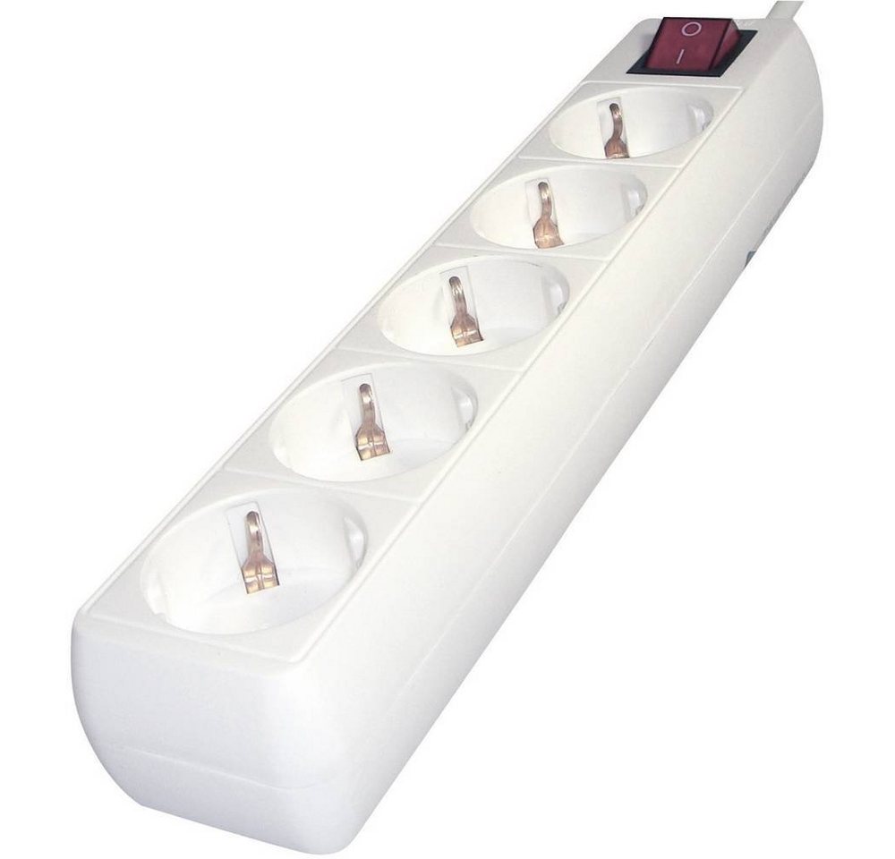 Gembird 5fach Überspannungsschutz-Steckdosenleiste SPG4-C-6 Steckdosenleiste (Kabellänge 1.80 m), Überspannungsschutz, mit Schalter von Gembird
