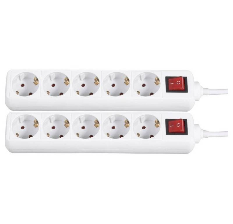 Gembird 5fach Überspannungsschutz-Steckdosenleisten 2er-Set SPG4-C-6 Steckdosenleiste, Überspannungsschutz, mit Schalter Gembird 5fach Überspannungsschutz-Steckdosenleisten 2er-Set SPG4-C-6 Steckdosenleiste, Überspannungsschutz, mit Schalter von Gembird