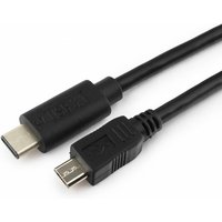 Kabel / Adapter 1.8m Micro-USB b usb c Schwarz (CCP-USB2-MBMCM-6) (CCP-USB2-MBMCM-6) - Gembird von Gembird