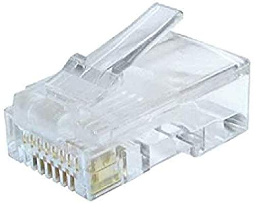 Gembird LC-8P8C-002/10 RJ-45 Kabelverbinder (RJ-45, transparent, goldfarben, Polyethylen-Beutel) von Gembird