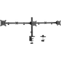 MA-D3-01 Verstellbarer Schreibtisch-Montagearm für 3 Displays (drehen, neigen, schwenken), 17–27 Zoll, bis zu 7 kg - Gembird von Gembird