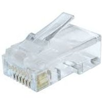 Modularstecker (Adapter) 8P8C für massives CAT6 LAN-Kabel, 10 Stück pro Beutel Cablexpert von Gembird