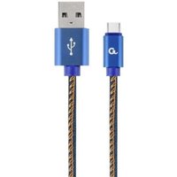 Gembird USB-C-Kabel Nylon Denim 1 m – Metallstecker von Gembird