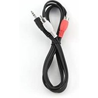 Gembird 2.5m, 3.5mm/2xRCA, M/M Audiokabel 2.5m 3.5mm Schwarz, Rot, White - Audiokabel (3.5mm/2xRCA, M/M, 3.5mm, 2 x RCA, 2.5m, Schwarz, Rot, Weiß) von Gembird