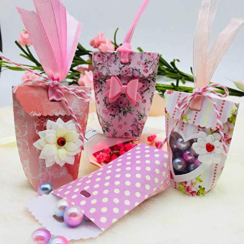 Gemini_Mall® Stanzformen für Kartenherstellung, Geschenk-Box Herz Schleife Metall Stanzformen DIY Scrapbooking Prägung Papier Karten Basteln für Grußkarten Einladungen Dekoration silber von Gemini_mall-Cutting Dies