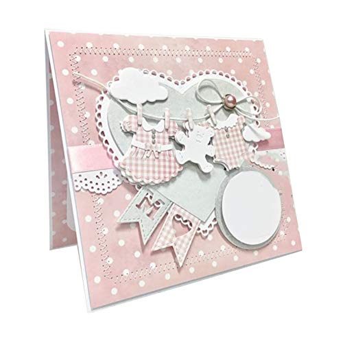Gemini_mall® Metall-Stanzformen für Babykleidung, DIY, Scrapbooking, Prägung, Papierkarten, Schablone für Grußkarten/Einladungen, Dekoration von Gemini_mall-Cutting Dies