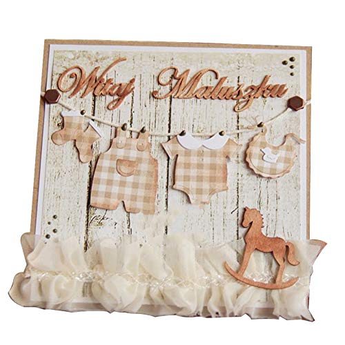 Gemini_mall® Metall-Stanzformen für Babykleidung, DIY, Scrapbooking, Prägung, Papierkarten, Schablone für Grußkarten/Einladungen, Dekoration von Gemini_mall-Cutting Dies