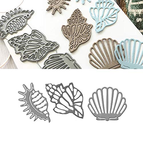 Gemini_mall Stanzformen für Kartenherstellung, Muschel-Metall-Stanzformen DIY Scrapbooking Papierkarten Fotoalbum Dekor Kunst Handwerk Prägeschablone Stanzschablone Geschenke von Gemini_mall-Cutting Dies