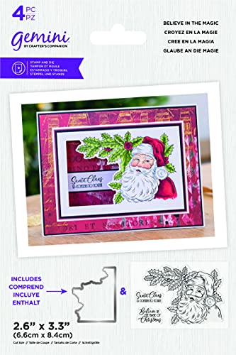 Gemini GEM-STD-BEITMA Weihnachtsrahmen-Acryl-Stempel und Metall-Stanz-Set – Believe in The Magic, Papier, silber, Einheitsgröße Gemini GEM-STD-BEITMA Weihnachtsrahmen-Acryl-Stempel und Metall-Stanz-Set – Believe in The Magic, Papier, silber, Einheitsgröße von Gemini