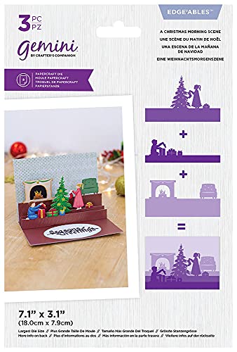 Gemini Metallschablonen-Set Weihnachtsszene Edge'ables – A Christmas Morning Scene von Gemini