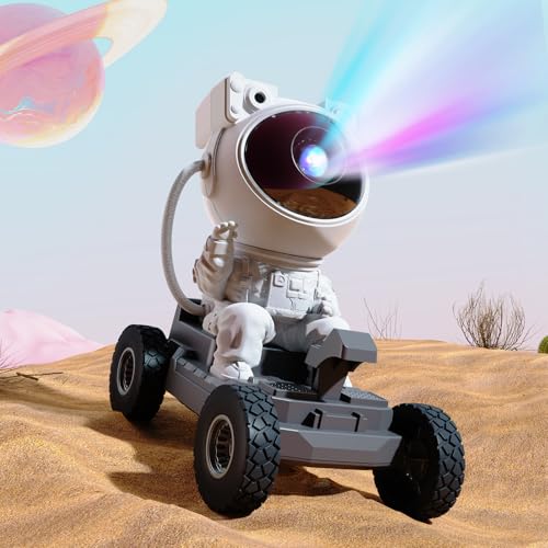 Gemmac Astronaut Sternenhimmel Projektor mit Bluetooth Lautsprecher, LED Sternenhimmel Projektor Erwachsene Galaxy Nachtlicht Projektor mit Fernbedienung Weißes Rauschen Timer für Schlafzimmer, Dekor von Gemmac