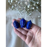 Lapis Lazuli Miniatur Buddha Kopf - Figur von GemsforSoul