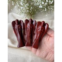 Weihnachtsengel - Roter Jaspis Engel Figur Weihnachtsgeschenk Schutzengel von GemsforSoul