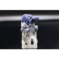 Lasurit Stufe Skulptur in Kombination Auf Schnee Weissen Calcit Und Pyrit 80x45mm Aus Afghanistan Blauer Kristall Mineralien von GemsoShop