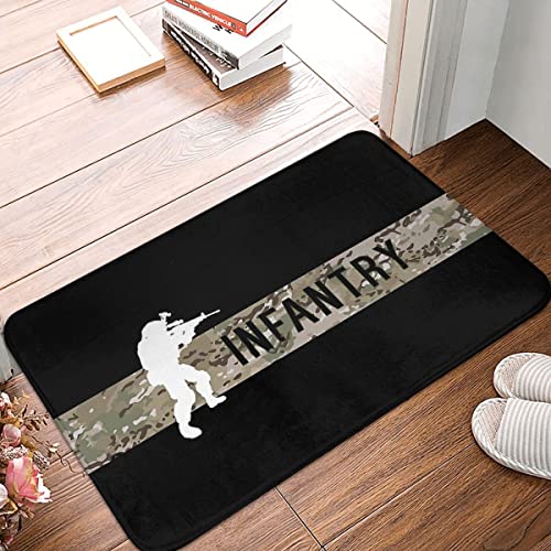 Eingangstürmatte Camouflage Armee Schlafzimmermatte US Militär Infanterie Fußmatte Wohnzimmer Teppich Eingangstür Teppich Heimdekoration 20"x32" von Genan Trading