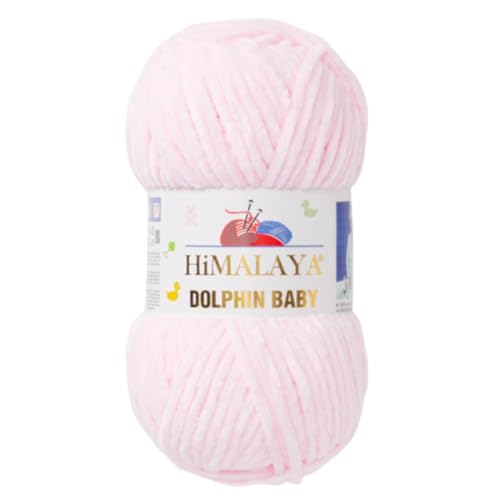 Himalaya Dolphin Baby Samtgarn Handstrickwolle 80303 Hellrosa von Genel