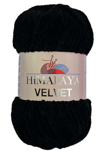 Himalaya Velvet Cord 90011 SCHWARZ von Genel