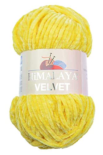 Himalaya Velvet Cord 90013 GELB von Genel