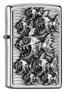 Zippo Piranhas Comic/Pirana Design Feuerzeug von Genel