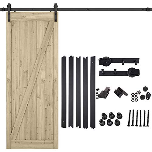 Schienen-Set für Schiebetür, 2,3 m, für Innenlast von Scheunentür, 150 kg (7,5 ft/230 cm) von Genera