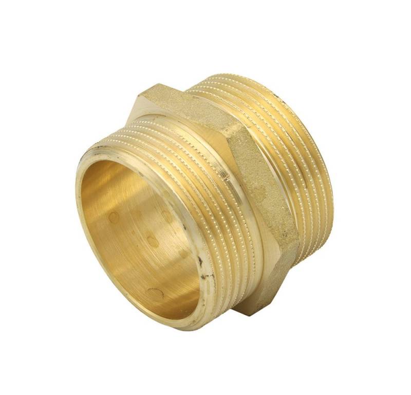 General Fittins Gewindefitting Messing Doppelnippel 1 1/2" 3/2" DN40 Rohrnippel Gewindenippel von General Fittins