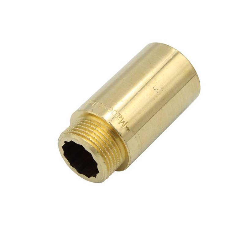 General Fittins Gewindefitting Messing Hahnverlängerung 3/4" 50mm Gewindeverlängerung von General Fittins