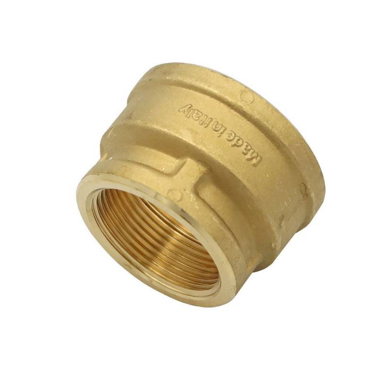 General Fittins Gewindefitting Messing Fitting Reduziermuffe 1 1/2" x 2" Zoll Übergangsmuffe von General Fittins