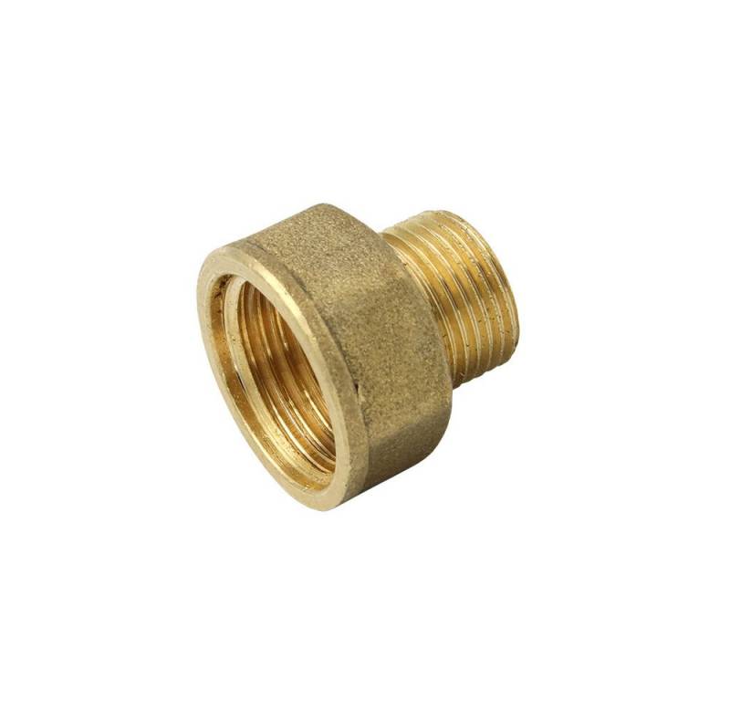 General Fittins Gewindefitting Messing Reduzierstück 1/2" IG x 3/8" AG Reduzierung Verjüngung von General Fittins