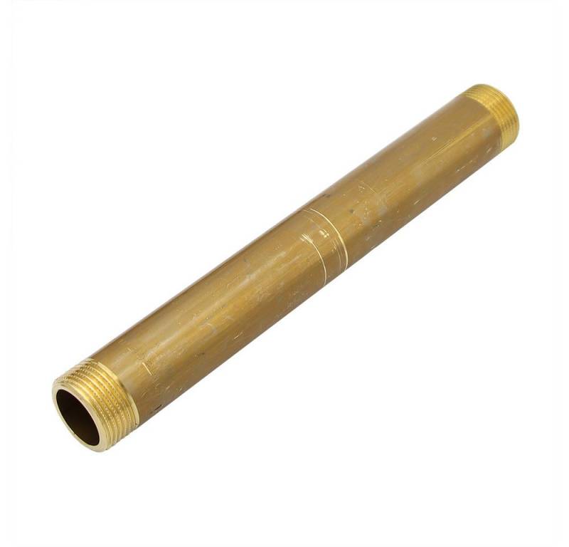 General Fittins Gewindefitting Rohrdoppelnippel 3/4" Zoll x 200mm DN20 Messing Langnippel Rohrnippel von General Fittins
