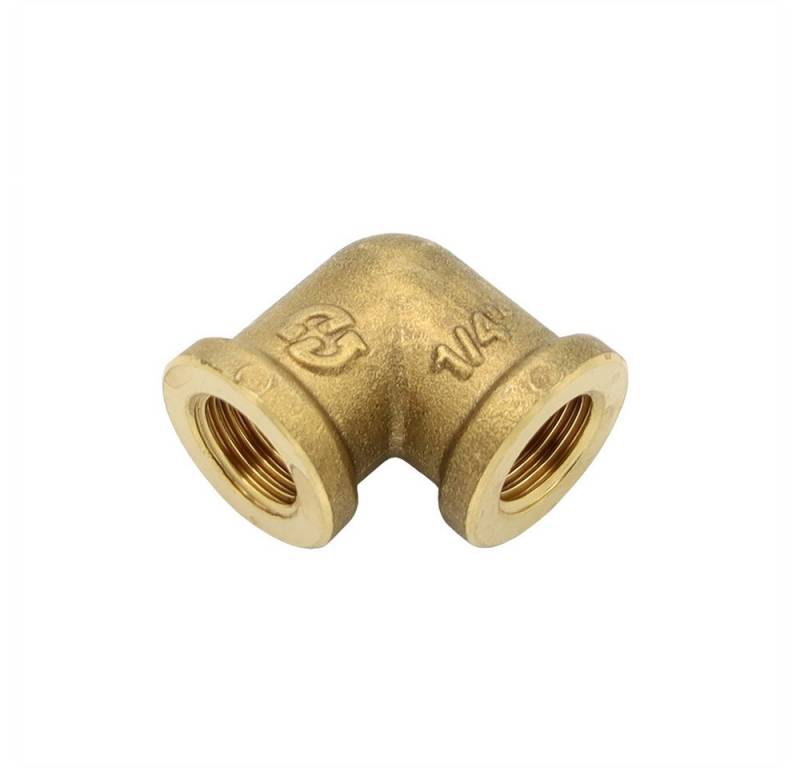 General Fittins Gewindefitting Messing Winkel 1/4" DN8 Rohrwinkel Bogen Rohrbogen Biegung von General Fittins