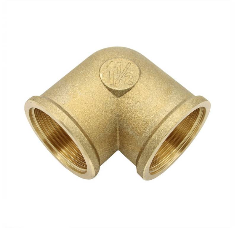 General Fittins Gewindefitting Messing Winkel 1 1/2" 3/2" DN40 Rohrwinkel Bogen Rohrbogen von General Fittins
