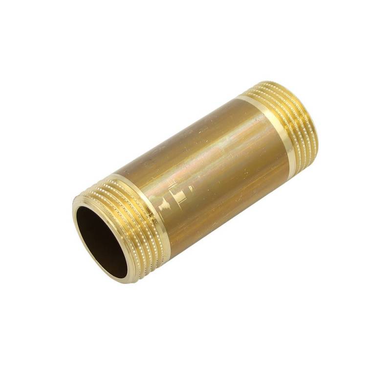 General Fittins Gewindefitting Messing Rohrdoppelnippel 1 Zoll x 80mm DN25 Langnippel Gewindenippel von General Fittins