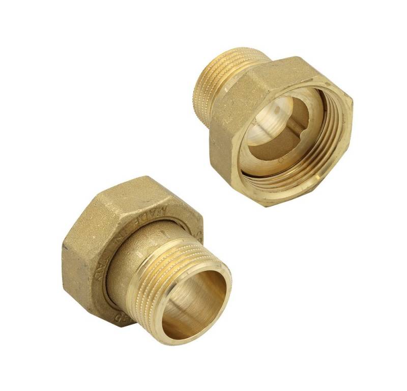 General Fittins Kaltwasserzähler 2x Wasserzählerverschraubung 1 AG x 1 1/4 IG Wasseruhr von General Fittins